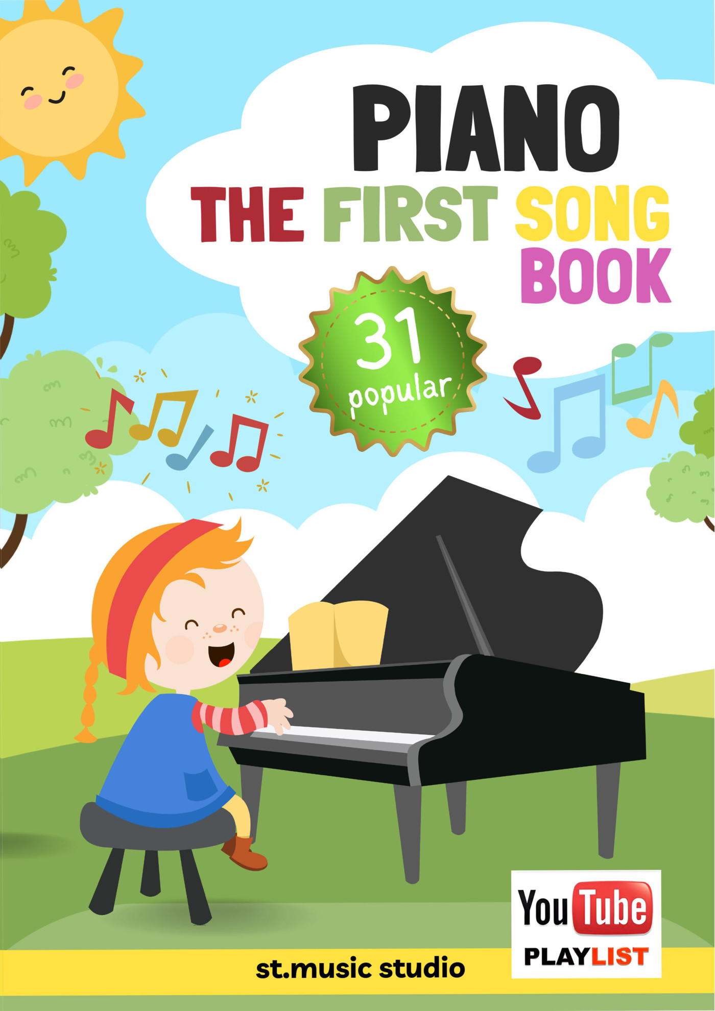 ปกหนังสือโน้ตเปียโน หนังสือโน้ตเปียโน The First Song